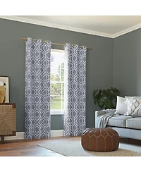 Eldon Trellis Print Blackout Grommet Curtain Panel