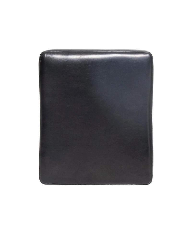 Streamdale 26" Backless Leather Counter Stools, 2-Pcs Set, Black