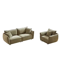 Streamdale Modern 4-Seater Sofa Combo for Living Room with Pillows