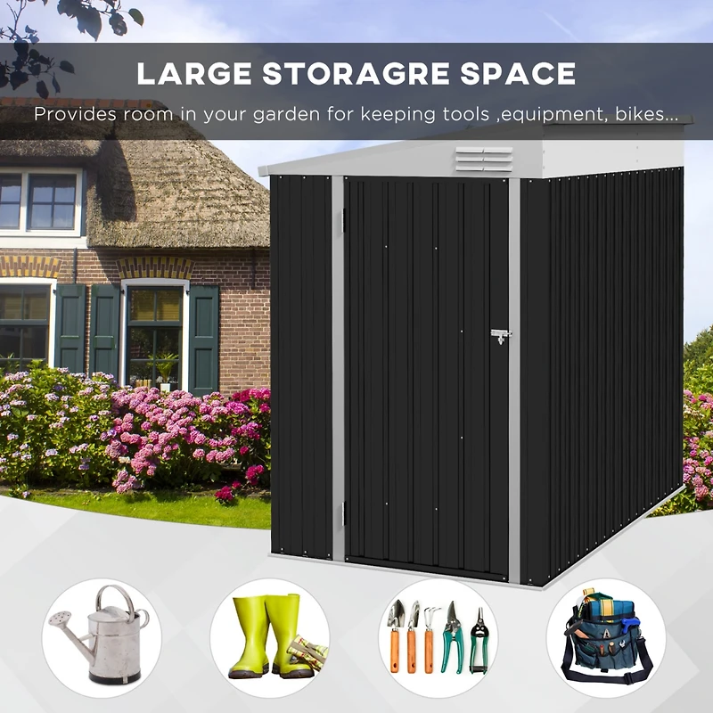 4x6 Metal Outdoor Storage Shed