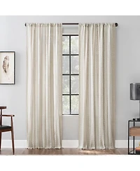 Slub Texture Stripe Cotton Curtain
