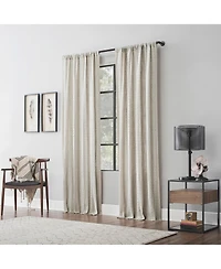 Slub Texture Stripe Cotton Curtain