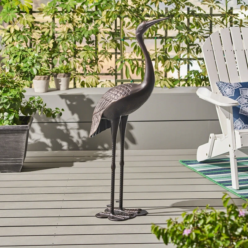 Streamdale Bird Animals Rust Resistant Metal Garden Statue