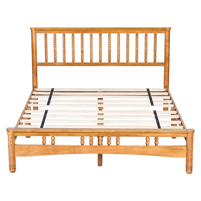 Streamdale Queen Platform Bed Frame Headboard, No Box Spring Required