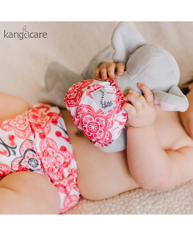 Kanga Care Rumparooz Reusable Baby Doll Diaper Set (2pk) for 10-16 Inch Dolls