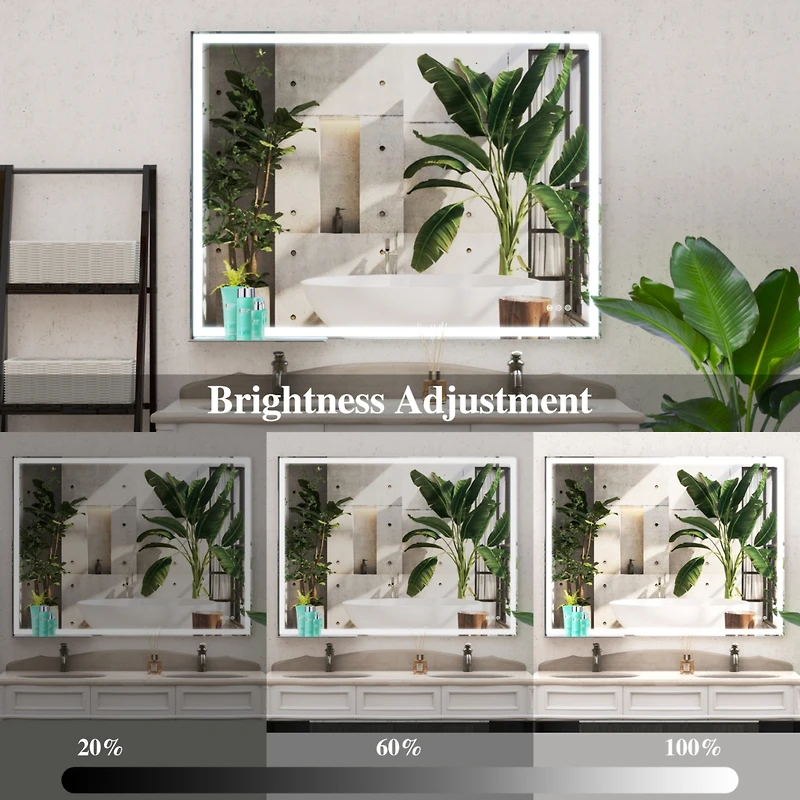 Streamdale 48" Led Vanity Mirror Adjustable Lighting, Anti-Fog