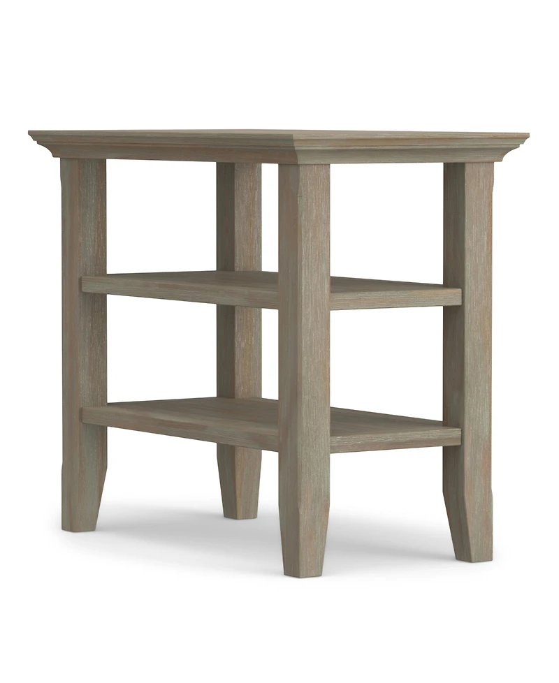 Simpli Home Acadian Solid Wood Narrow Side Table