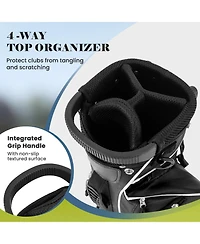 Givimo Golf Stand Cart Bag with 4 Way Divider Carry Organizer Pockets