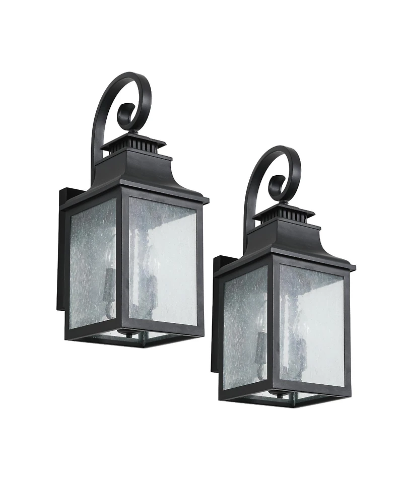Streamdale Furniture Large Outdoor Wall Lamps With Glass(2pack)