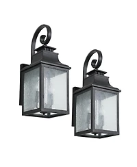 Streamdale Furniture Large Outdoor Wall Lamps With Glass(2pack)