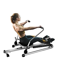Vebreda Exercise Adjustable Double Hydraulic Resistance Rowing Machine