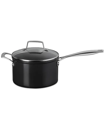 Le Creuset Essential Non-Stick Ceramic Saucepan with Glass Lid, 4-Quarts