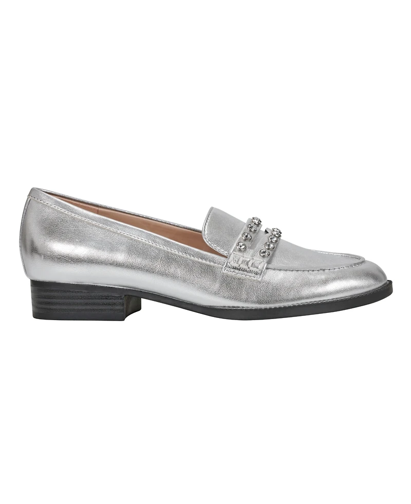Bandolino Women's Laura Rhinestone Penny Loafers