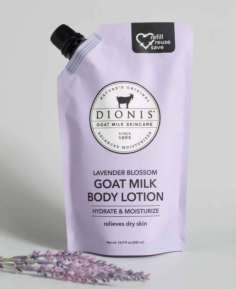 Dionis Lavender Blossom Goat Milk Body Lotion Refill Pouch 16.9 fl oz