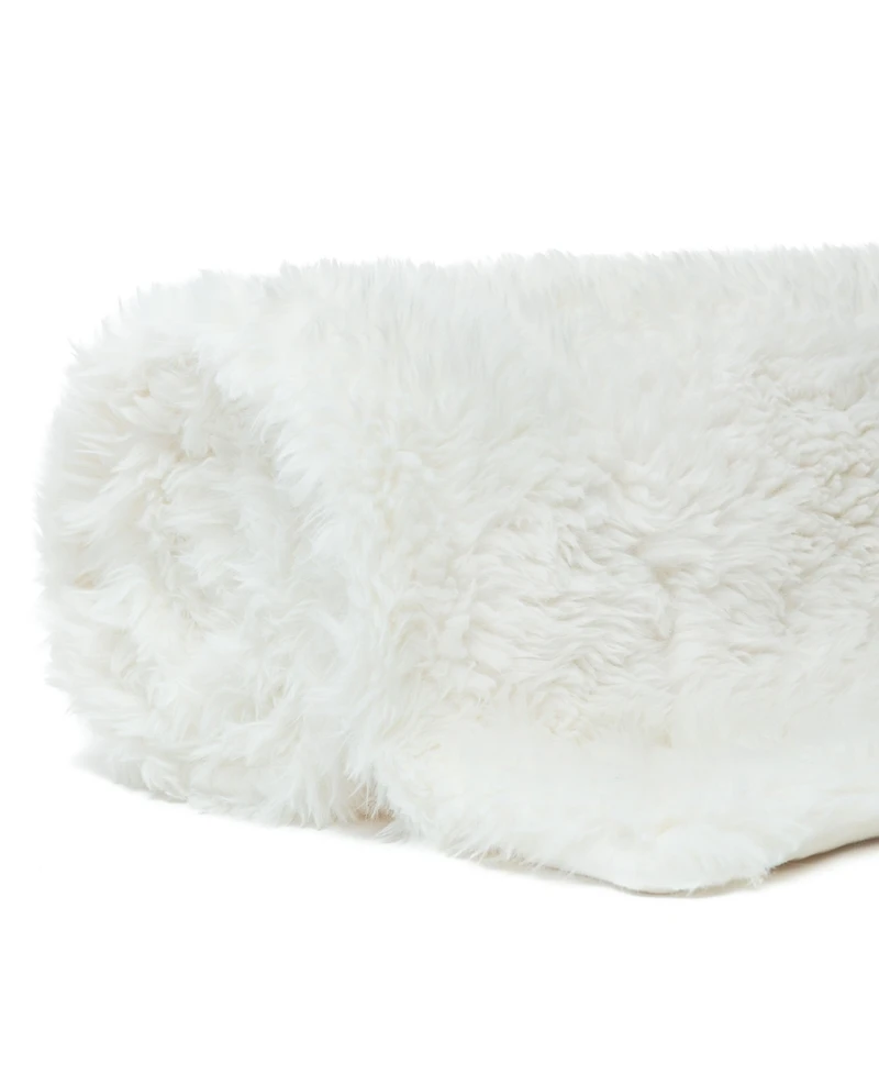 Chanasya Premium Fuzzy Tusicon Faux Longfur Throw Blanket