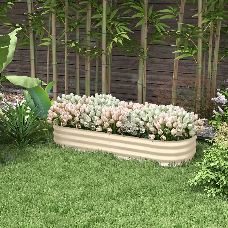 4.9' Raised Garden Bed Kit, Galvanized