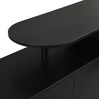 Simplie Fun Arched-Door Shoe Cabinet with Drawer and Shelves