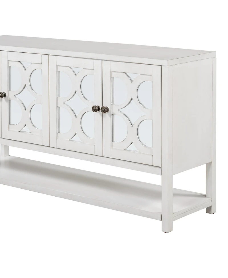 Streamdale Retro Console Cabinet with Mirrored Doors