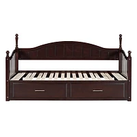 Streamdale Furniture Twin Daybed with Trundle, Storage & Extension, Grey (Arrives 9.12)