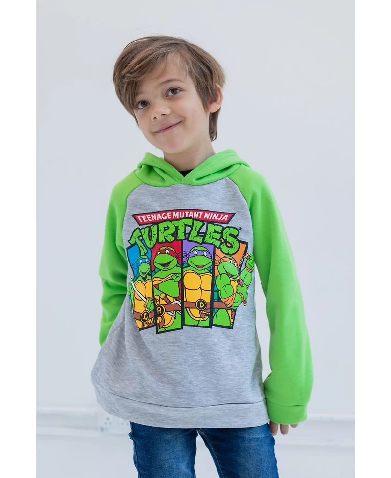 Teenage Mutant Ninja Turtles Boys Fleece Pullover Hoodie to (2T - 18-20)