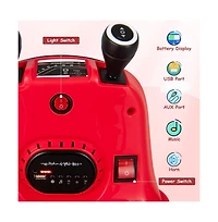 Vebreda 6V Bumper Car for Kids Toddlers Electric Ride On Car Vehicle with 360° Spin-Red