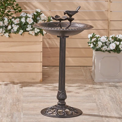 Simplie Fun Vintage Copper Bird Bath For Garden Delight