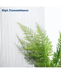 Aoodor 6Pcs 24'' (W) x 48'' (L) x 0.16'' Polycarbonate Greenhouse Panels, Waterproof Uv Protected Reinforced Sheets, Outdoor Garden and Greenhouse Cov