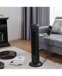 Skonyon Fantask 35W 28 Inch Quiet Bladeless Oscillating Tower Fan