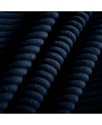 Streamdale Furniture Blue Corduroy Deep Seat Sofa Chair with Pillow