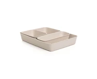 Superio Decorative Plastic Drawer Organizer Bins, Lilac (Set of 5)
