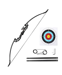 Yescom Recurve Bow Set Takedown Arrow Archery Hunting Right Hand Longbow Shooting Kit