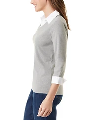 Gloria Vanderbilt Women's Maxine Layered-Look Top