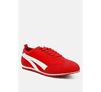 Montek Faux Leather Lace-Up Sneakers Women