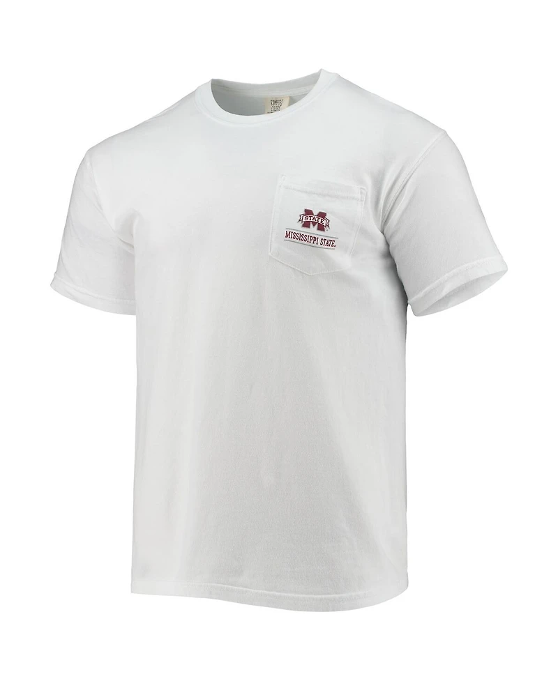 Image One Men's White Mississippi State Bulldogs Campus Americana T-Shirt