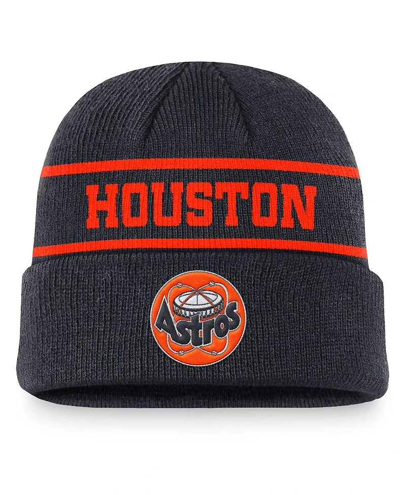Nike Men's Navy Houston Astros Cooperstown Collection Rewind Terra Cuffed Knit Hat
