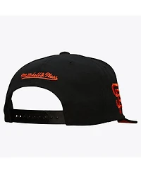 Mitchell & Ness Men's Black San Francisco Giants Team Tagged Snapback Hat