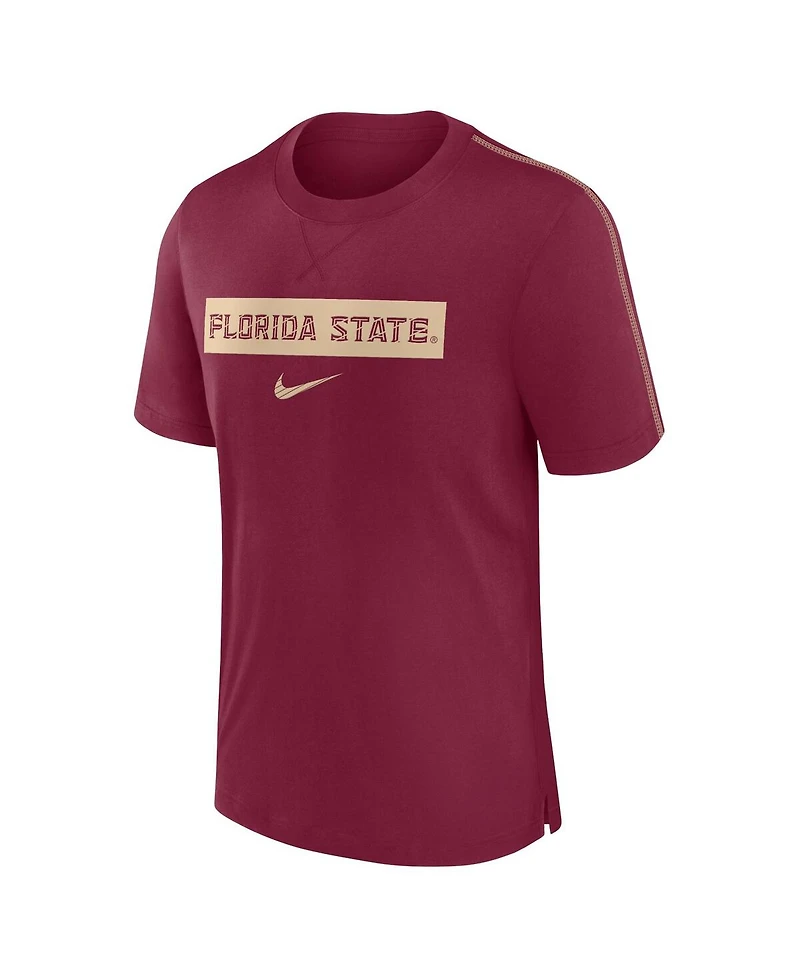 Nike Men's Garnet Florida State Seminoles 2024/25 Sideline Player Performance Tri-Blend T-Shirt