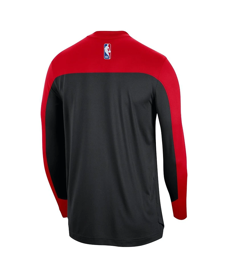 Nike Men's Black Chicago Bulls 2024/25 Authentic Pre-Game Legend Long Sleeve Shooting T-Shirt