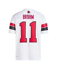 Adidas Men's Jeff Brohm White Louisville Cardinals Football Icon Premier Jersey
