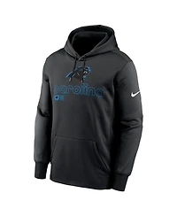 Nike Men's Black Carolina Panthers Performance Pullover Hoodie