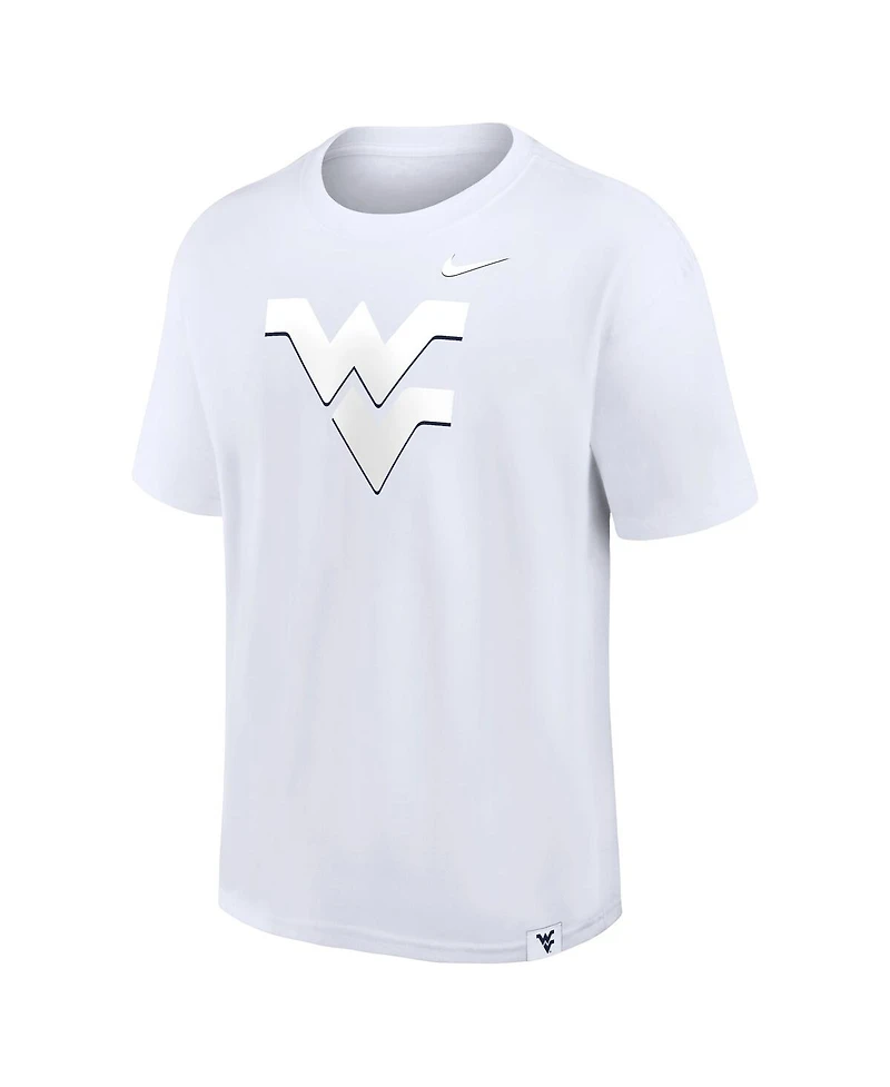 Nike Men's White West Virginia Mountaineers 2-Hit Statement Max90 T-Shirt