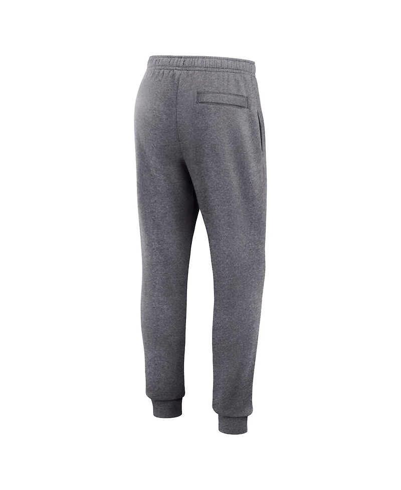 Jordan Men's Heather Gray Michigan Wolverines Primetime Club Fleece Jogger Pants