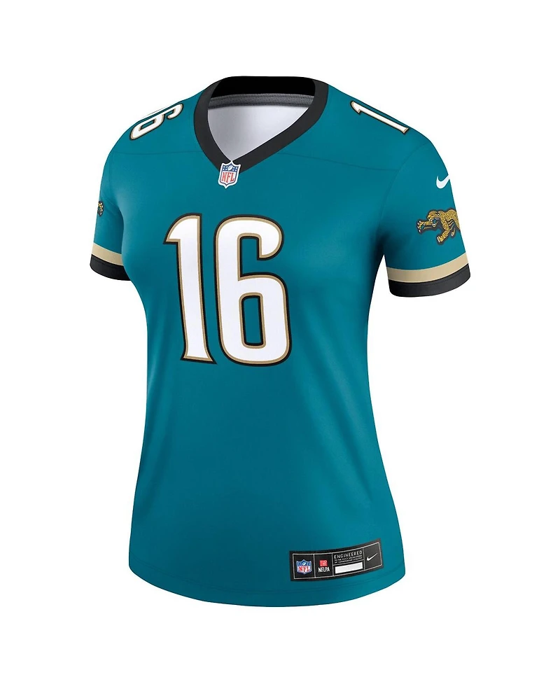 Nike Women's Trevor Lawrence Teal Jacksonville Jaguars Prowler Throwback Legend Jersey