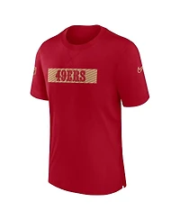 Nike Men's Scarlet San Francisco 49ers Sideline Player Performance T-Shirt