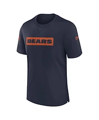 Nike Men's Navy Chicago Bears Sideline Player Performance T-Shirt