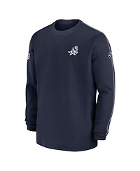 Nike Men's Navy Dallas Cowboys 2024 Sideline Coach Vintage Pullover Sweatshirt