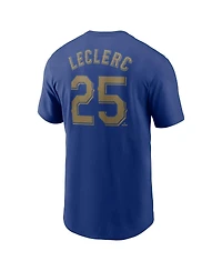 Nike Men's Jose Leclerc Royal Texas Rangers 2024 Gold Collection Name Number T-Shirt