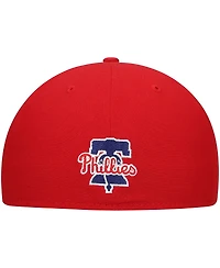 New Era Men's Red Philadelphia Phillies Shadow Logo 59FIFTY Fitted Hat