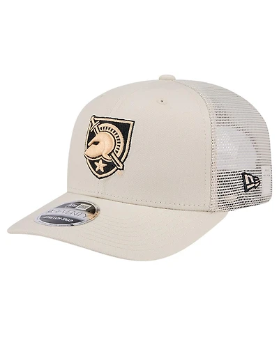 New Era Men's Natural Army Black Knights Canvas 9SEVENTY Stretch-Snap Hat