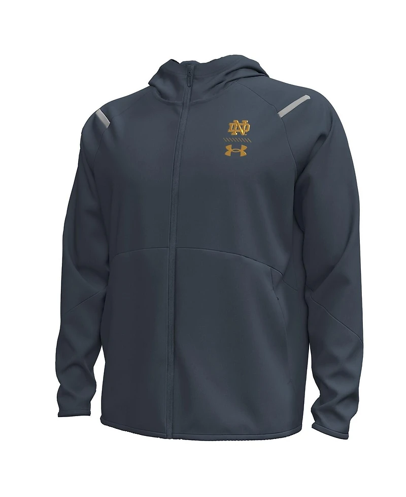 Under Armour Men's Gray Notre Dame Fighting Irish 2024 Shamrock Series Full-Zip Jacket